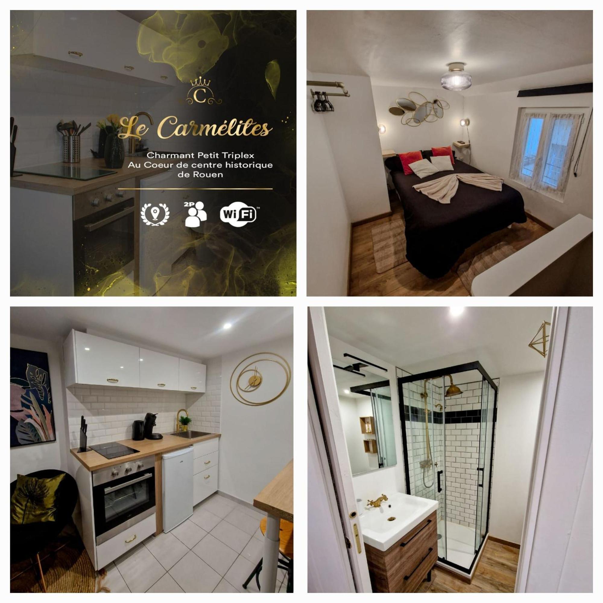 Apartamento Le Petit Triplex Des Carmelites -Coeur Historique Ruan Exterior foto